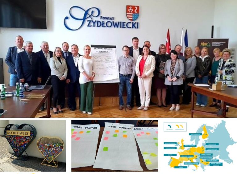 Drugie spotkanie Living Lab dla województwa mazowieckiego (Mazowieckie) projektu RUSTIK odbyło się w urzędzie powiatowym w Szydłowcu (Szydłowiec) i dotyczyło oceny potencjału endogenicznego i barier rozwoju przedsiębiorczości.  Maj 2023.